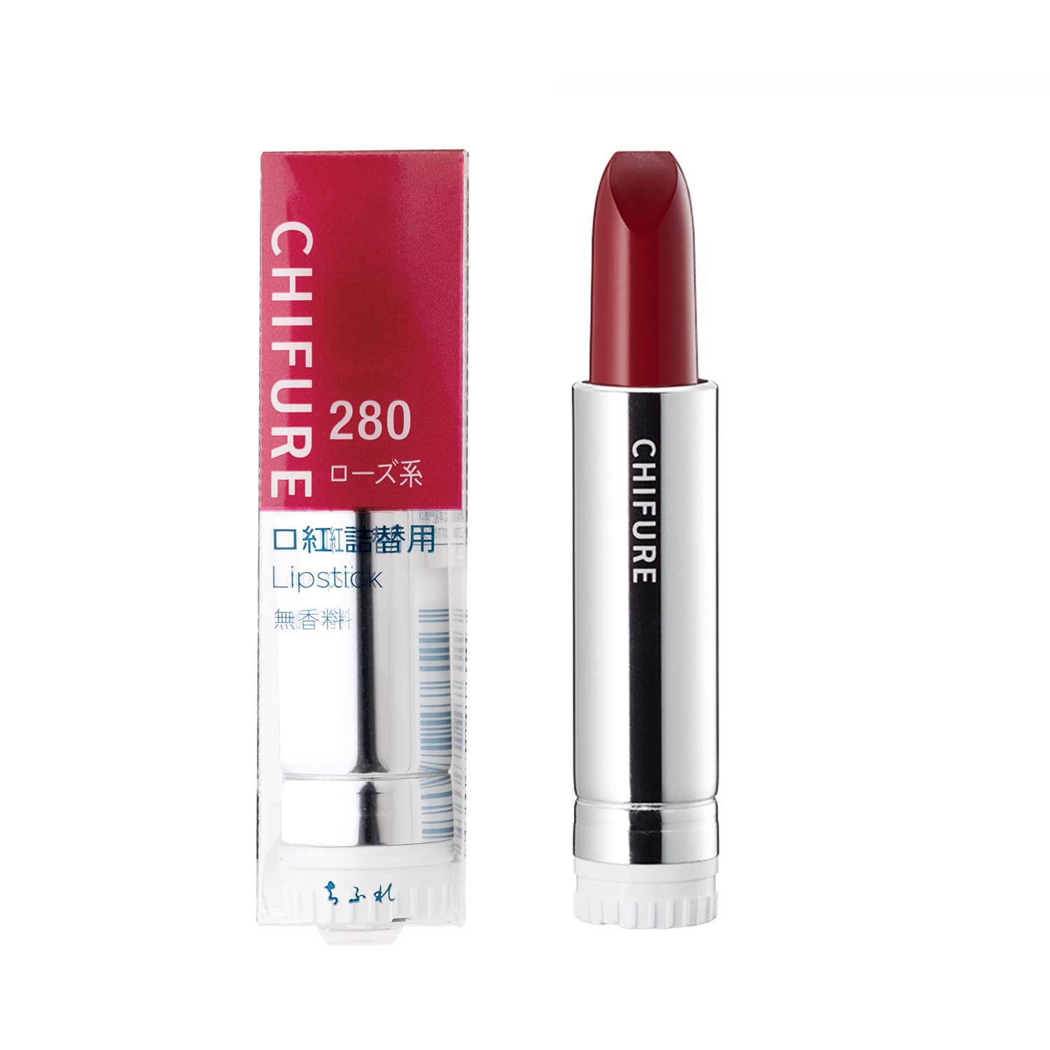 Chifure Lipstick Refill 280 Rose Series with Moisturizing Ingredients
