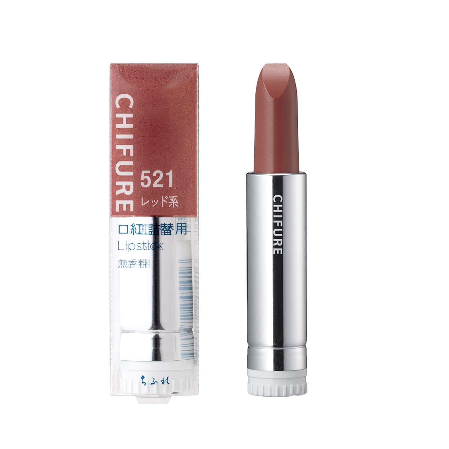 Chifure Lipstick Refill 521 Red Series with Hyaluronic Acid