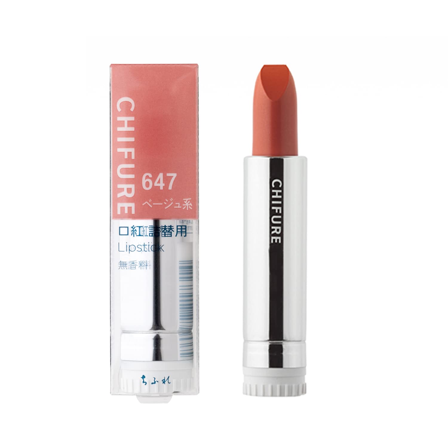 Chifure Lipstick Refill 647 Beige Type for Effortless Beauty