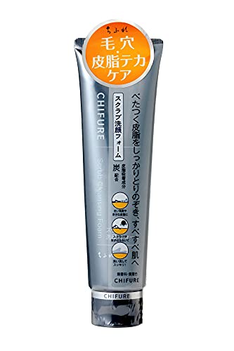 Chifure Scrub Cleansing Foam 100g Gentle Exfoliating Cleanser