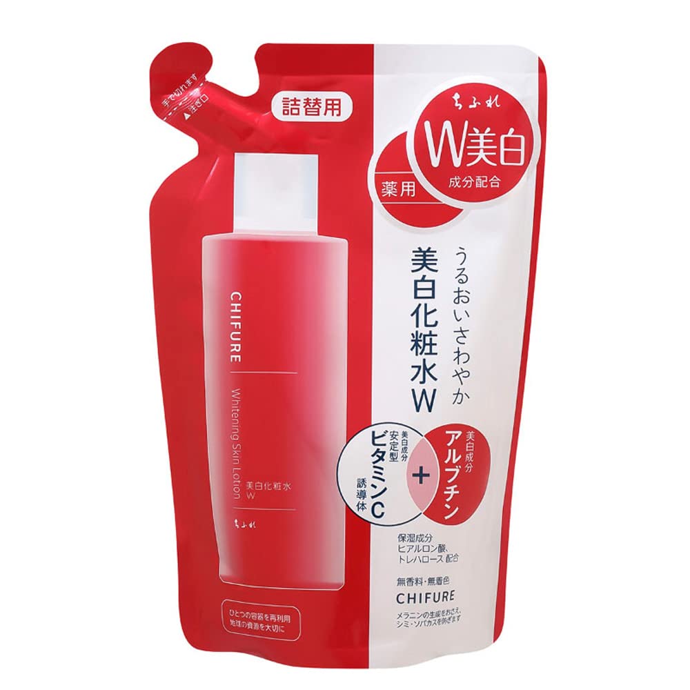 Chifure Whitening Lotion W Refill Fragrance-Free 180mL