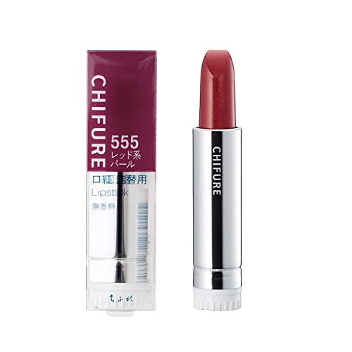Chifure Lipstick Refill 555 Red Pearl Moisturizing Formula
