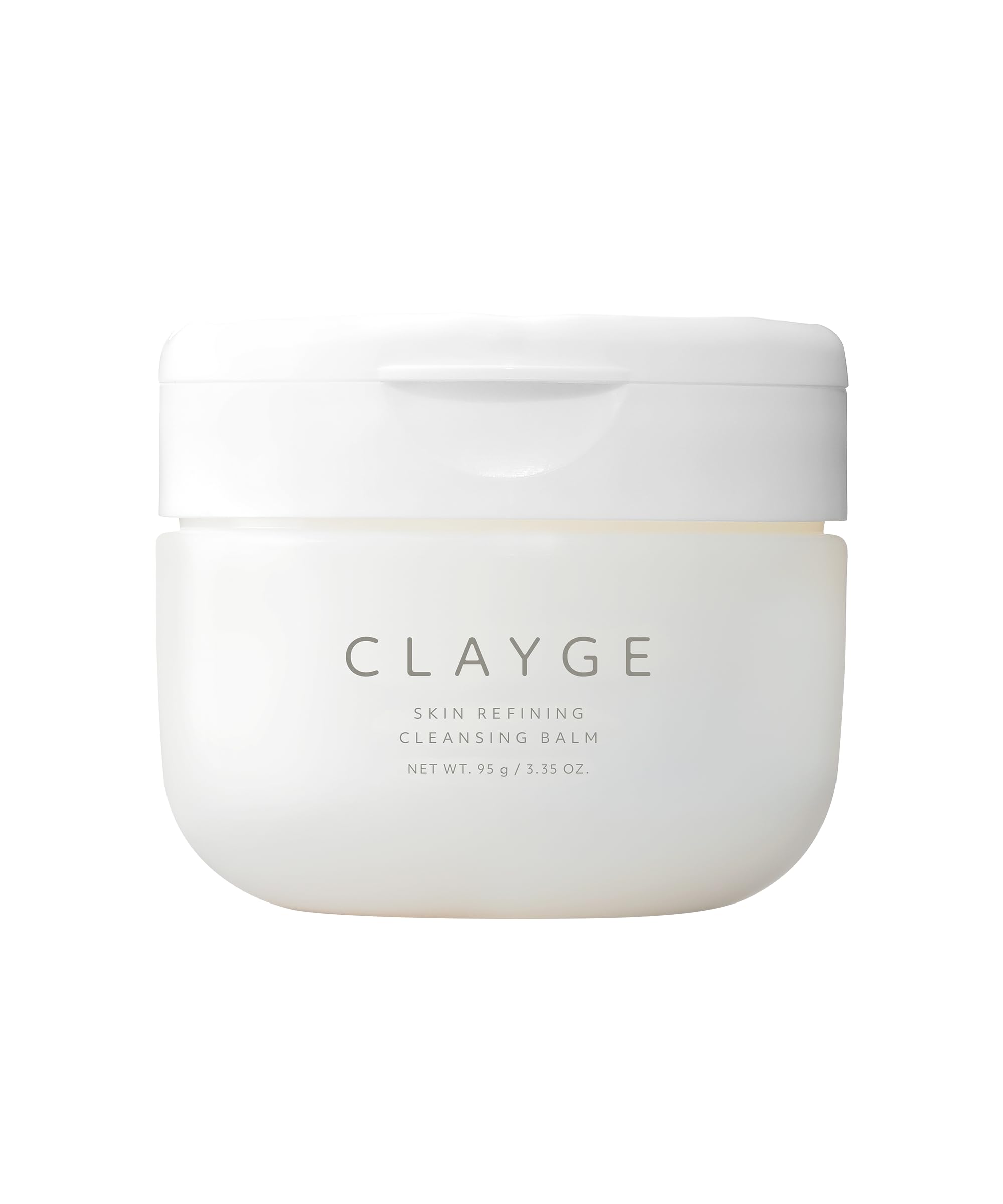 CLAYGE Baume nettoyant raffermissant pour la peau 95g Démaquillant Soin des teints ternes Soin des pores Blanc