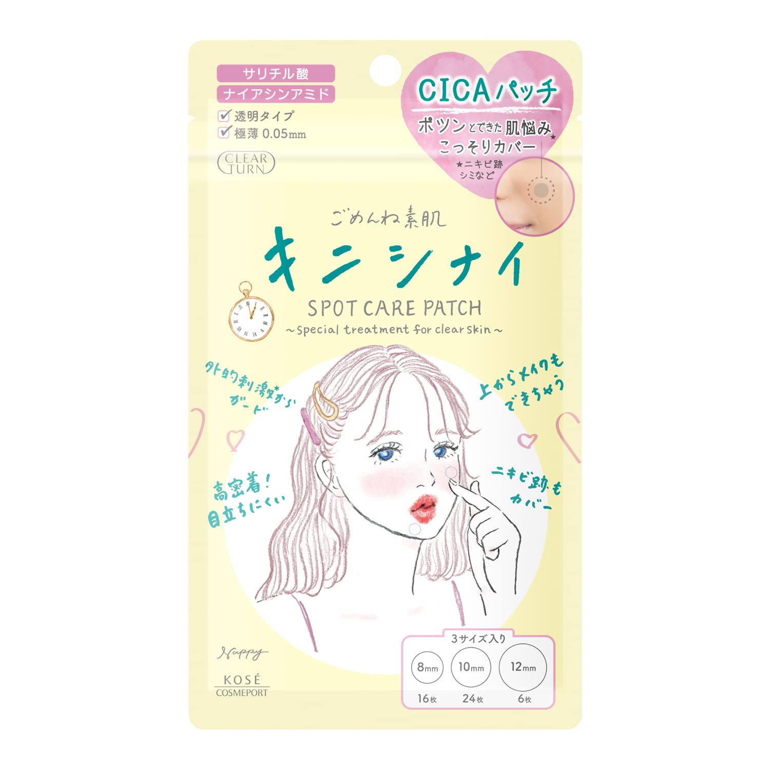 clearturn CICA Patch Spot Patch 46 Sheets for Skin Care