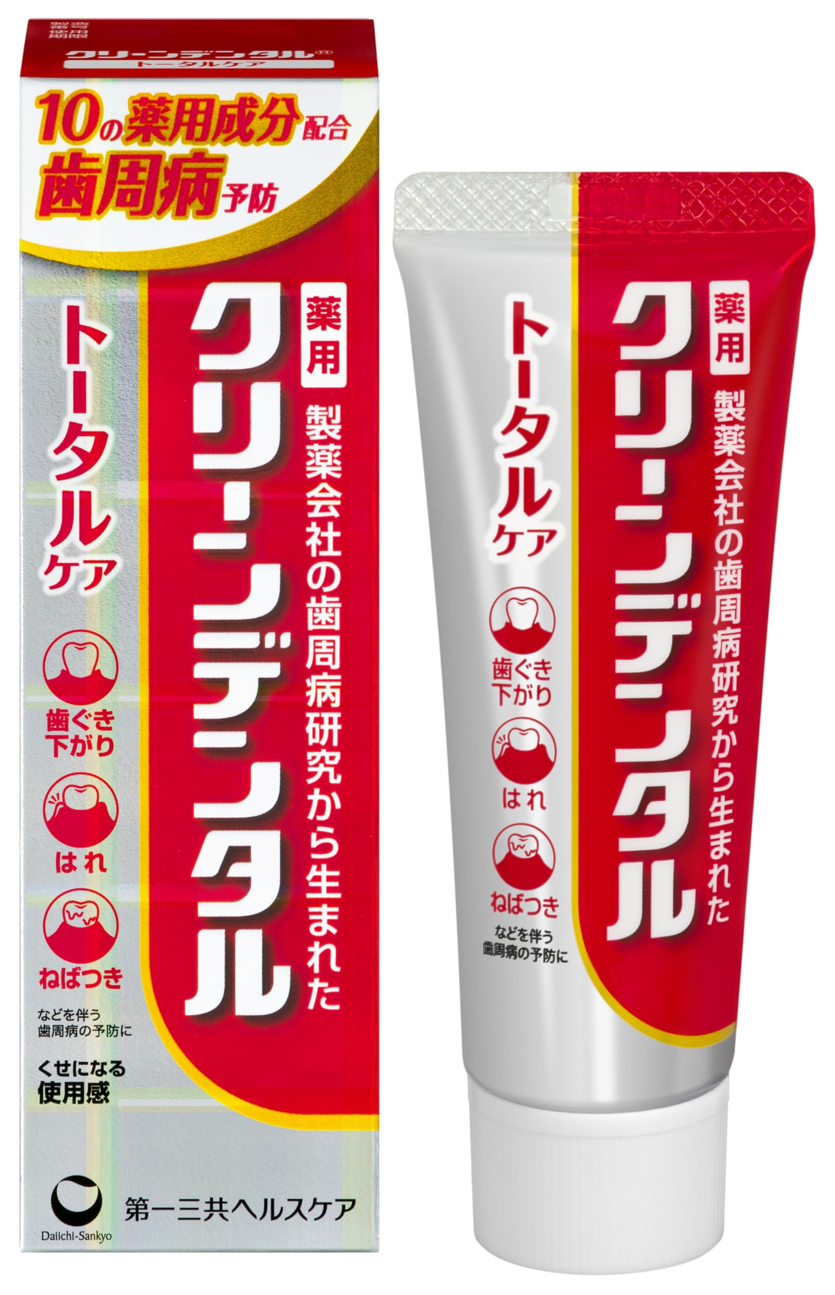 Clean Dental Total Care [Quasi-drug] 50g Paste Toothpaste for Periodontal Disease Prevention Periodontal Disease Fluoride "Addictive Use Sensation"