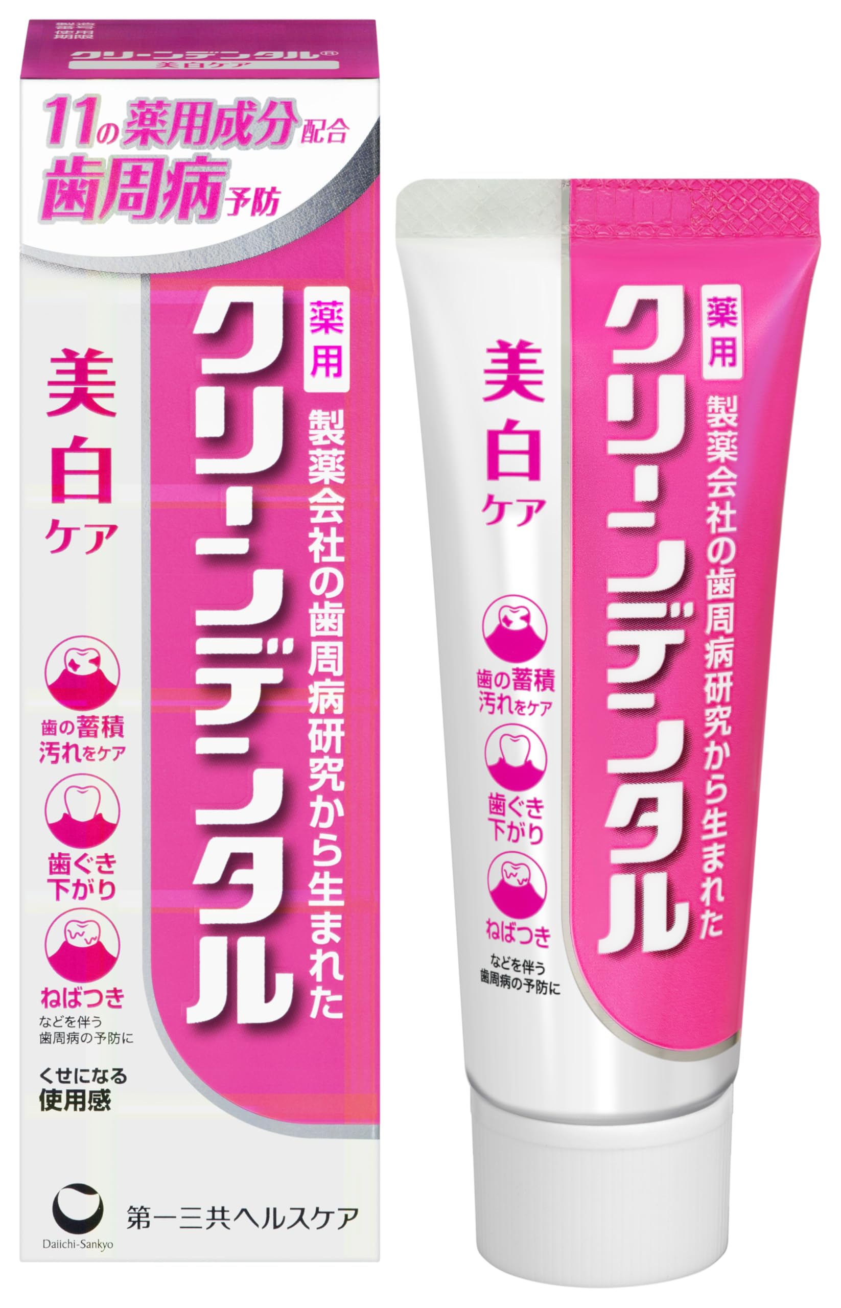 Clean Dental Whitening Care [Quasi-drug] 50g Paste for Tooth Discoloration Concerns Toothpaste Periodontal Disease Fluoride "Addictive Texture"