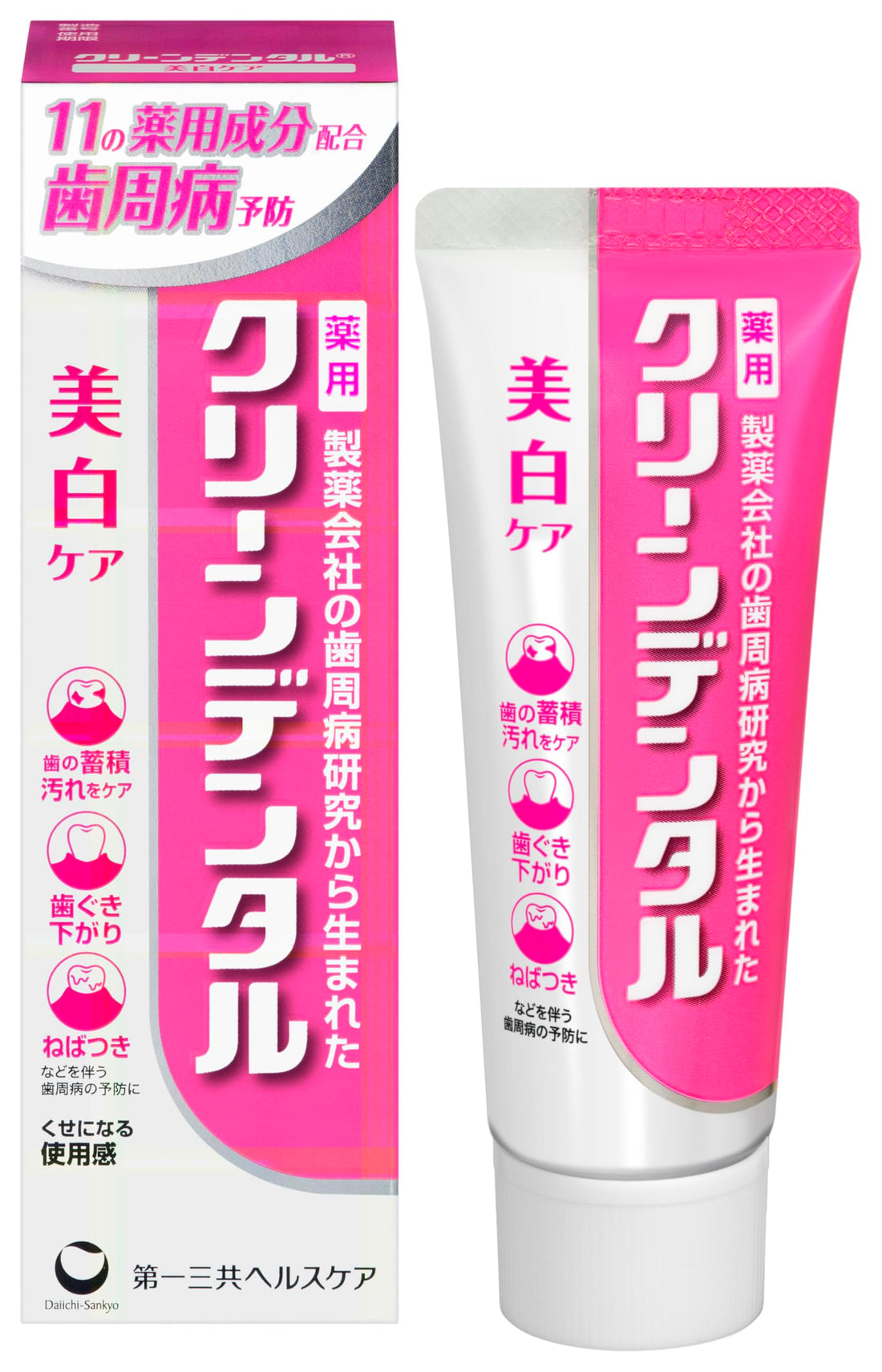 Clean Dental Whitening Care [Quasi-drug] 50g Paste for Tooth Discoloration Concerns Toothpaste Periodontal Disease Fluoride "Addictive Texture"