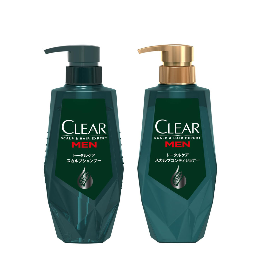CLEAR For Men Total Care Scalp Shampoo and Conditioner (Treatment) Pump Set, 350g Each