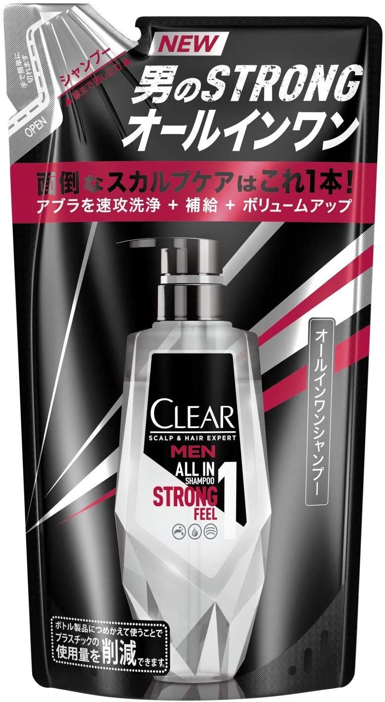 CLEAR All-in-One Shampoo Refill 280g for Japanese Hair Care