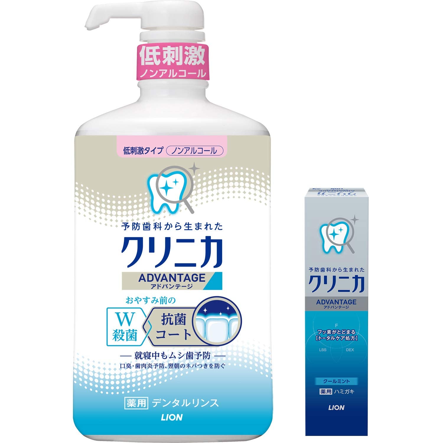 [Amazon.co.jp Exclusive] Clinica Dental Rinse Low Irritation Type (Non-Alcohol) 900ml + Mini Toothpaste 30g