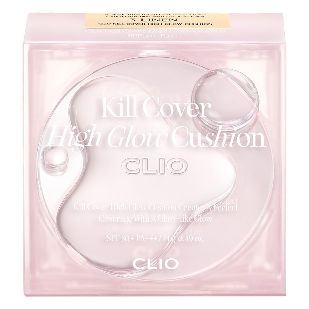 CLIO Kill Cover High Glow Cushion SPF50+ PA+++ 1pc for Radiant Skin
