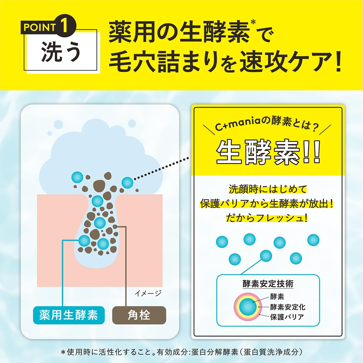 Cmania Power Clear C+ Enzyme Cleansing Powder 20 Pack for Japanese Skincare