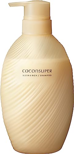 COCONSUPER Sleek &amp; Rich Inner Comfort Shampoo Pump 500ml | Non-Silicone Amino Acid Shampoo Hair Care for Men and Women