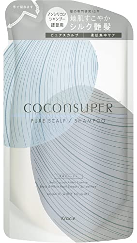 COCONSUPER Shampoing Pure Scalp 320ml sans silicone pour un cuir chevelu sain