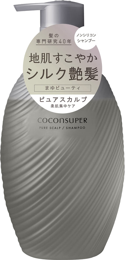 Cocon Spa Pure Scalp Inner Comfort Shampoo Pump 500ml | Non-Silicone Amino Acid Scalp Hair Care for Men and Women