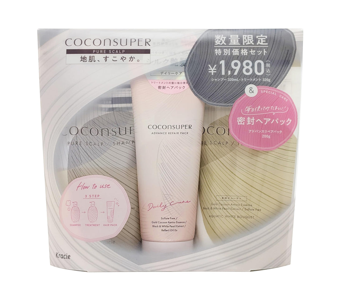 COCONSUPER Pure Scalp Shampoo Treatment Set for Hair Care