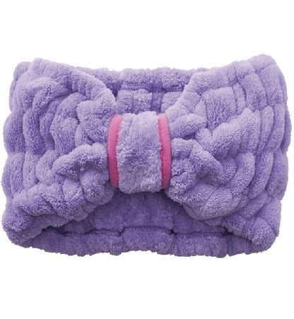 COGIT Shorten Drying Time BEAULy Quick Dry Hair Turban Short Purple