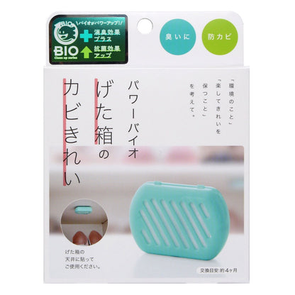 Cogit Power Bio Shoe Box Mold Cleaner Anti-Mold and Deodorizer (Replacement Period: 4 Months) 105mm×22mm×140mm 1 Piece