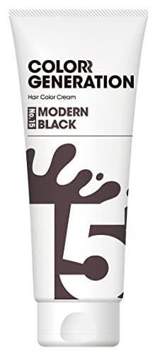 COLORR GENERATION MODERN BLACK Color Hair Cream 150 grams (x 1)