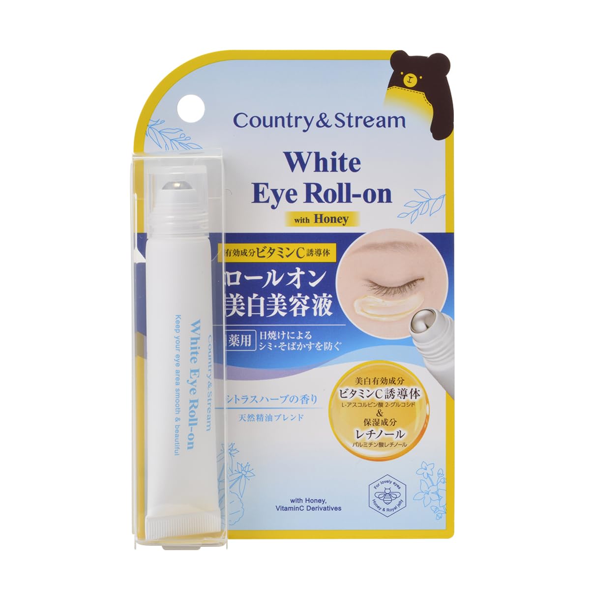 Country&amp;Stream Brightening Eye Roll-On 15mL for Dull Skin