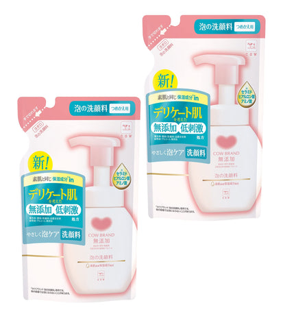 Cow Brand Additive-Free Foaming Facial Cleanser Refill 140mL
