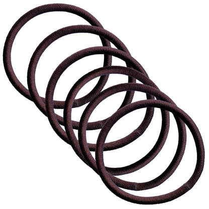 Craft Shop CLAN Japanese Hair Tie Set Thick 4.3mm Brown 6 Pieces