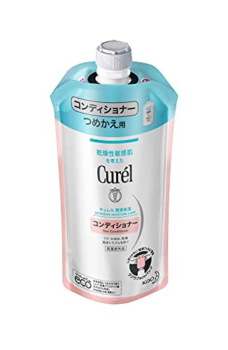 Curél Conditioner Refill 340ml Weakly acidic, Fragrance free, Colorant free