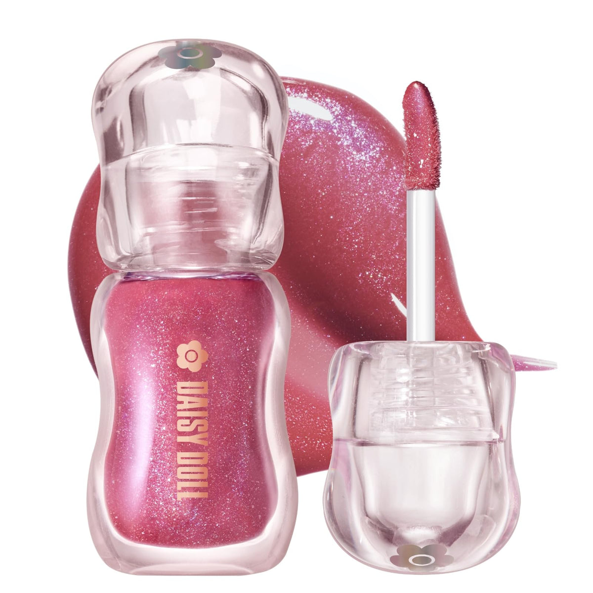 DAISY DOLL Lip Gloss with Shimmer in Strawberry More 7
