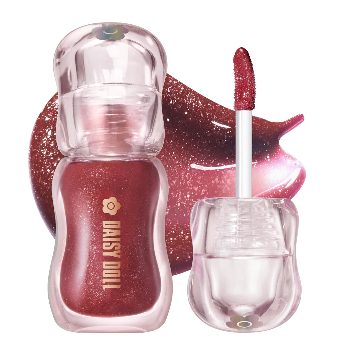 DAISY DOLL Lip Gloss with Raspberry Gem 08 for Luminous Shine