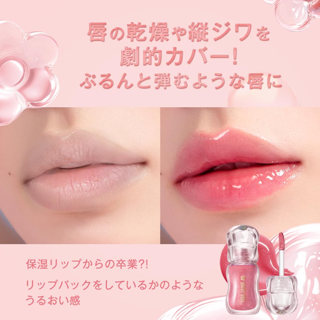 DAISY DOLL Lip Gloss with Moisture and Shine in Crystal Fizz