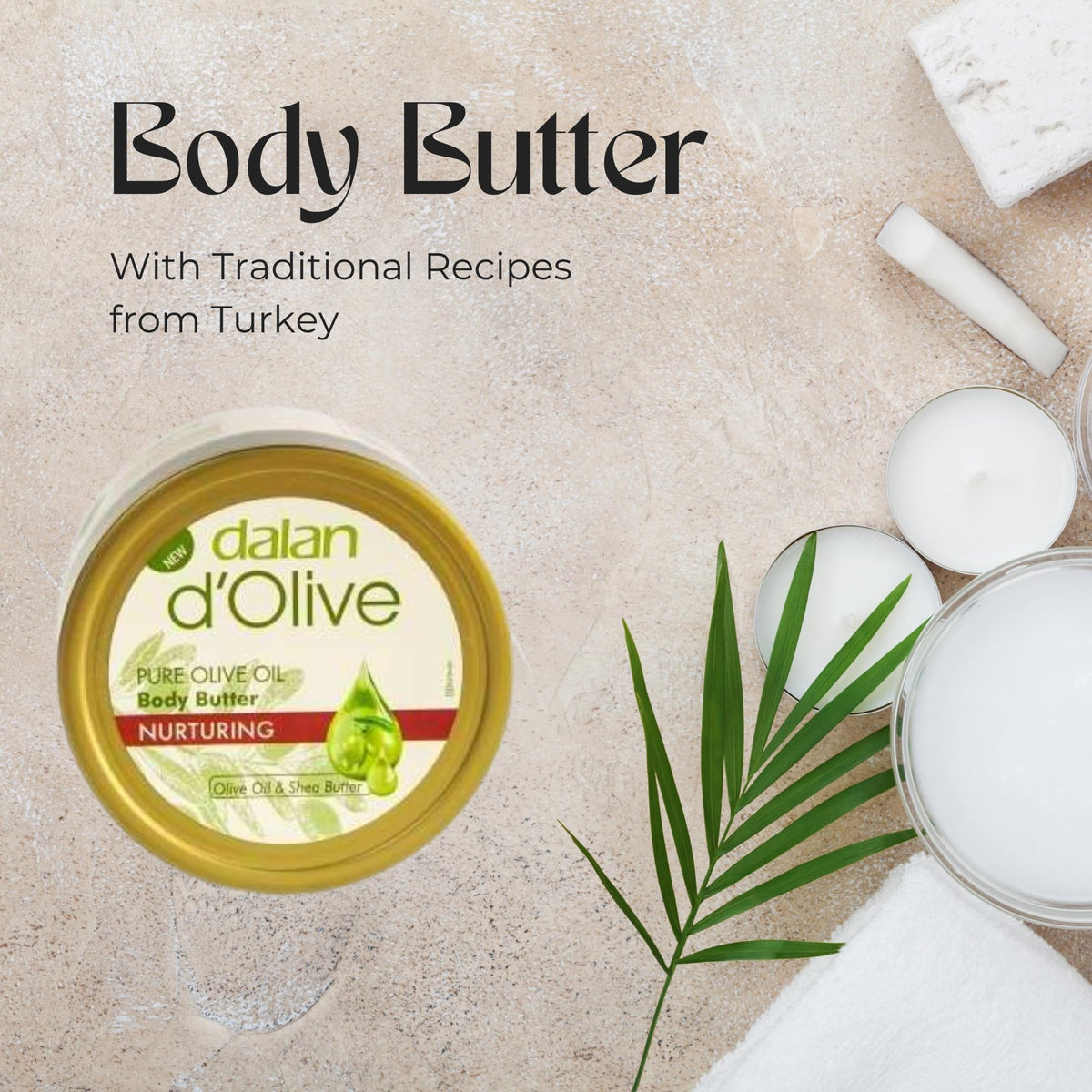Dalan Doolive Olive Oil Body Butter 250ml for Nourishing Hydration