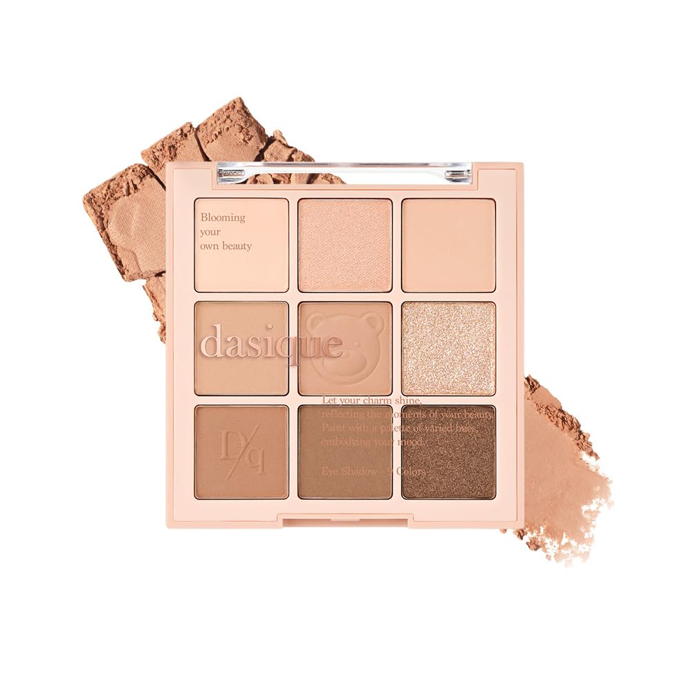 dasique Brown Bear 9-Color Eyeshadow Palette for Versatile Looks