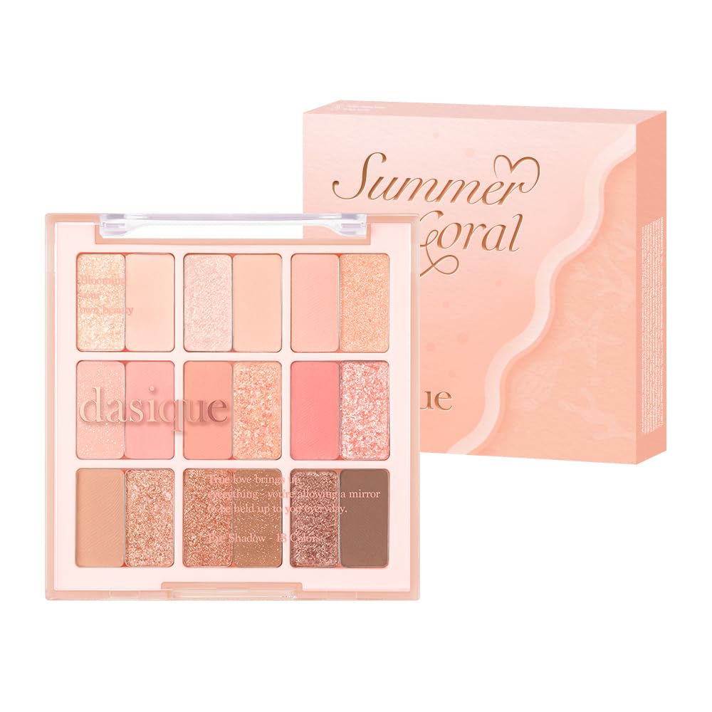 dasique Eyeshadow Palette Summer Coral 9 Colors for Vibrant Looks