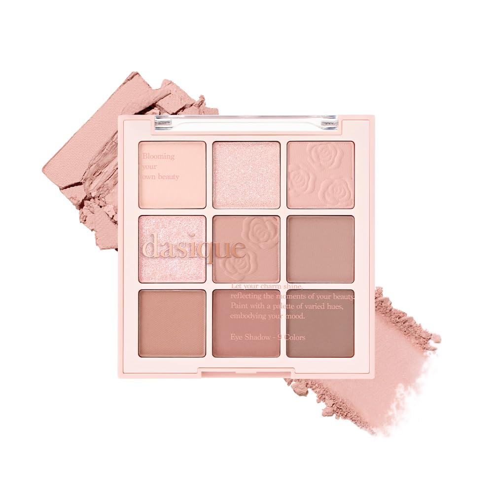 dasique Rose Milk Tea Eyeshadow Palette with 9 Shades