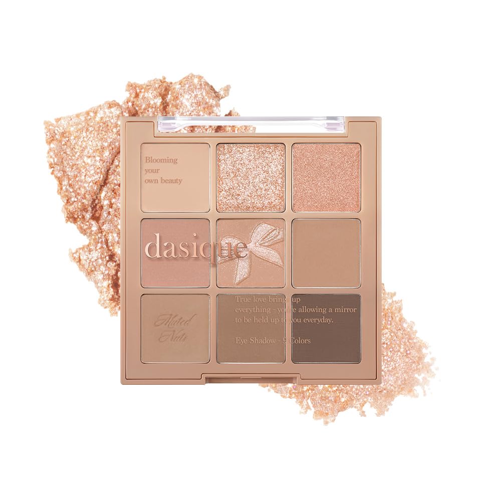 dasique Muted Nuts 9-Color Eyeshadow Palette for Versatile Looks