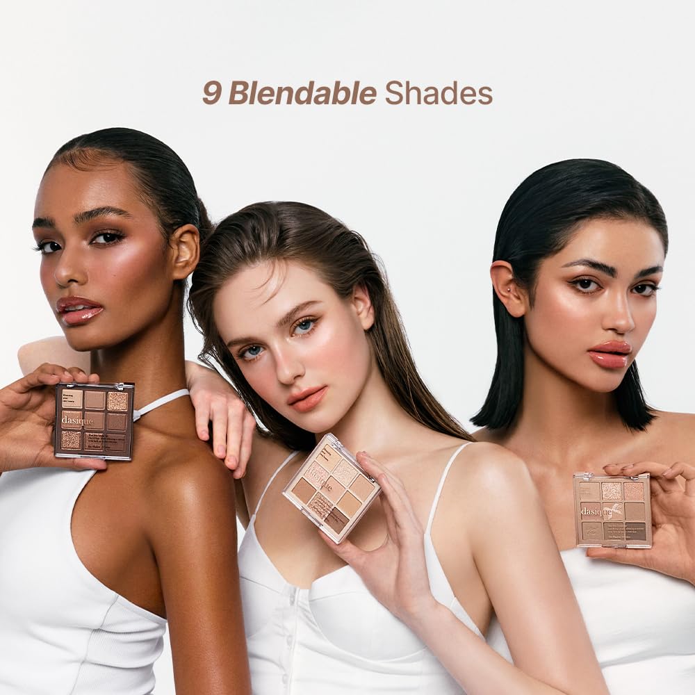 dasique Muted Nuts 9-Color Eyeshadow Palette for Versatile Looks