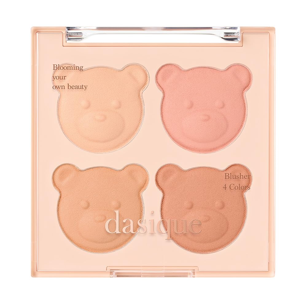 dasique Blending Mood Cheek Palette 4 Colors for Flawless Finish