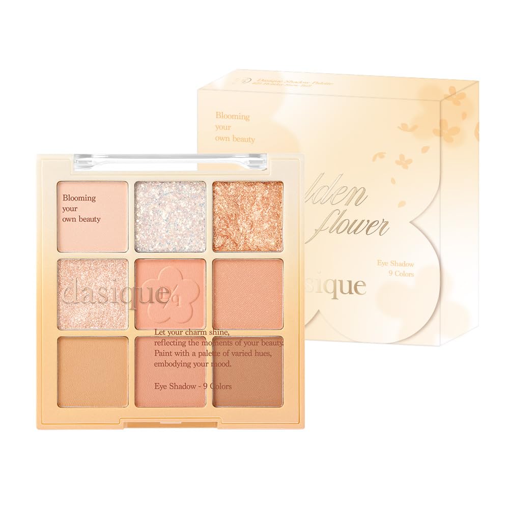 dasique Golden Flower 9-Color Eyeshadow Palette for Stunning Looks