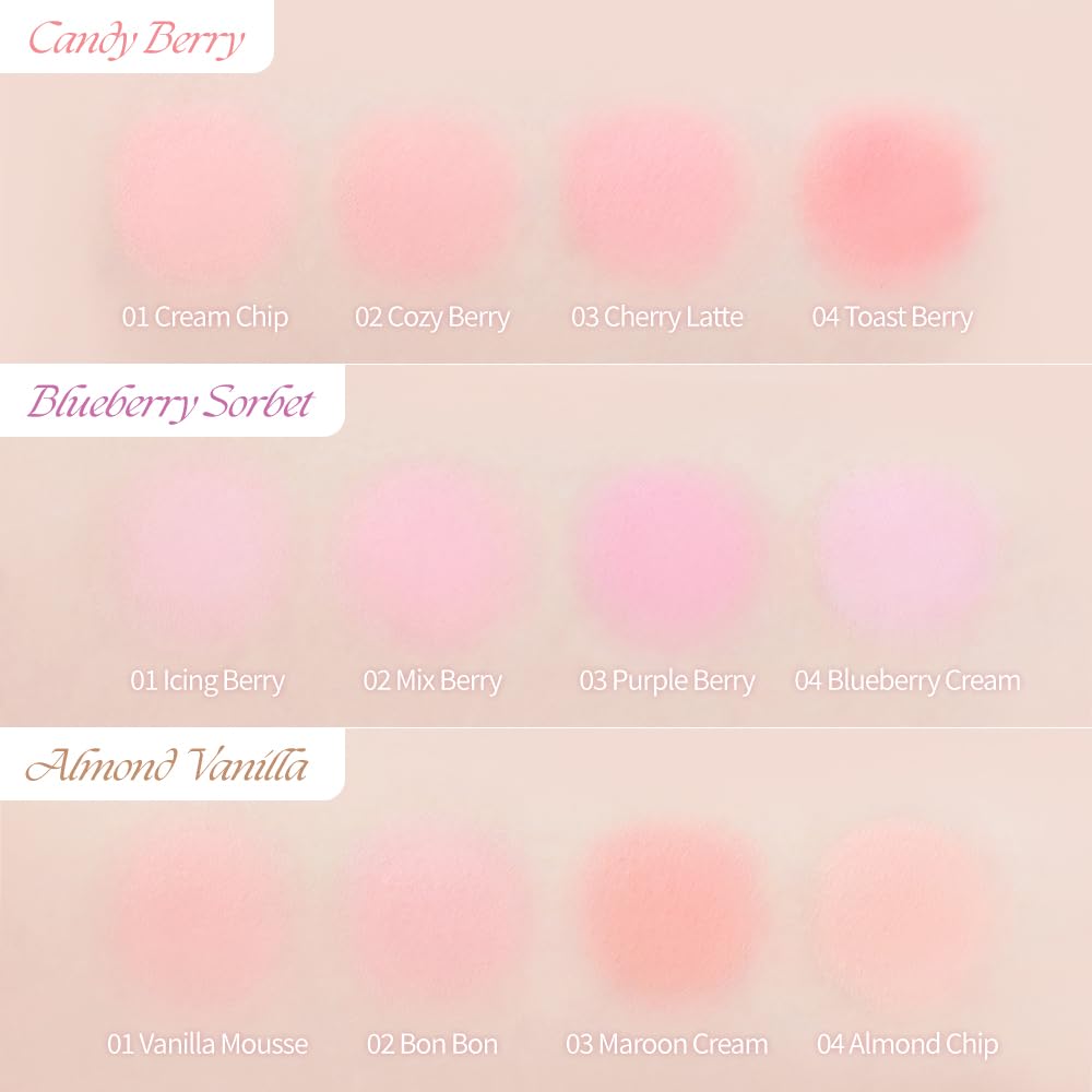 dasique Blending Mood Cheek Palette with 4 Shades for All Skin Tones