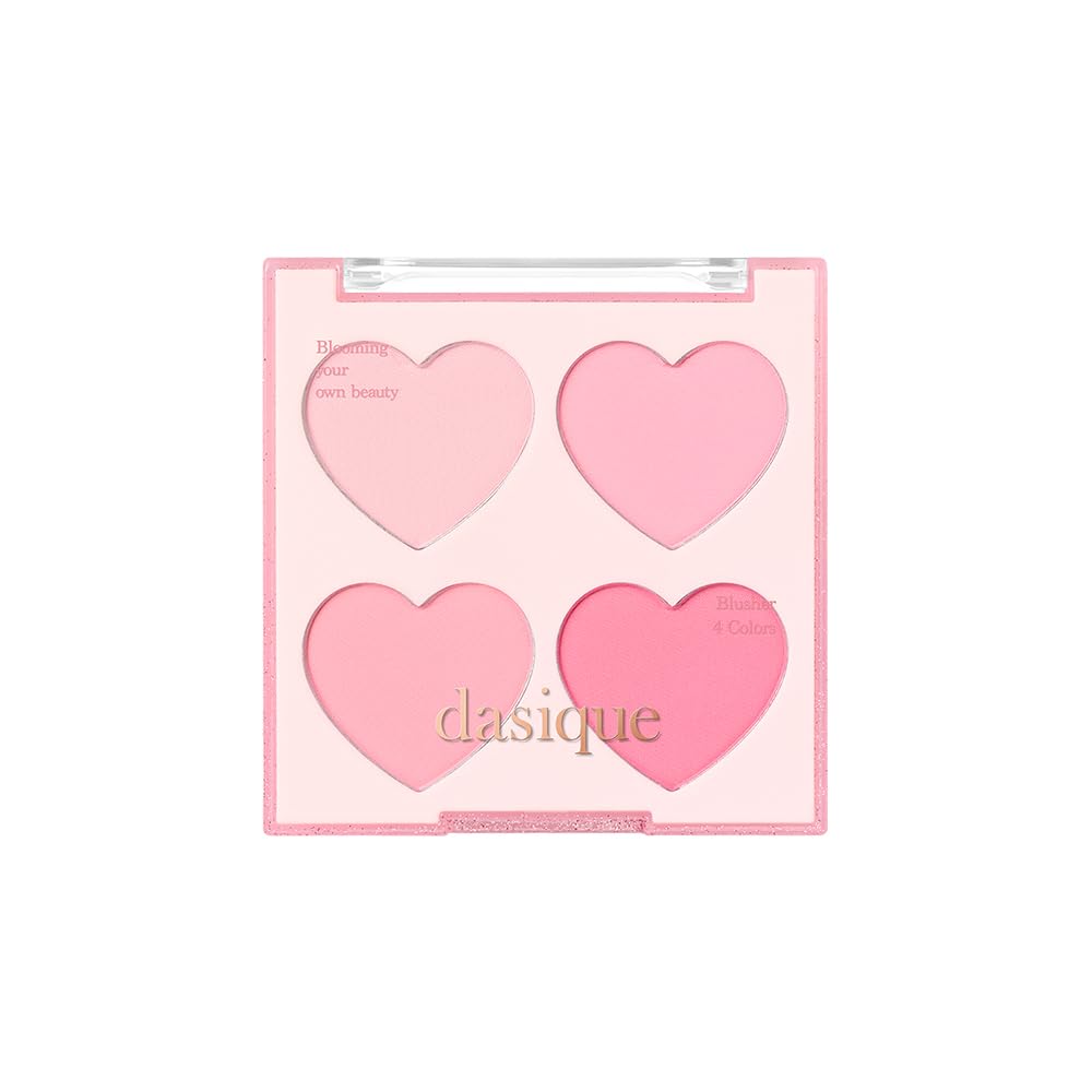dasique Blending Mood Cheek Palette 4 Color Blush for All Skin Tones