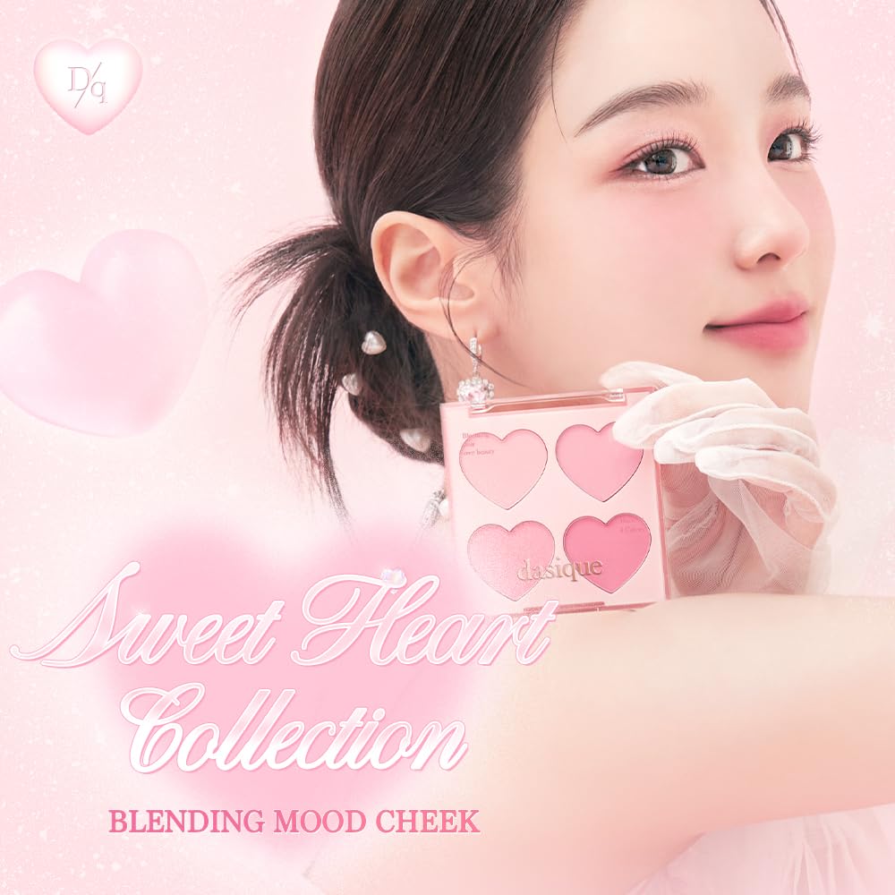 dasique Blending Mood Cheek Palette 4 Color Blush for All Skin Tones