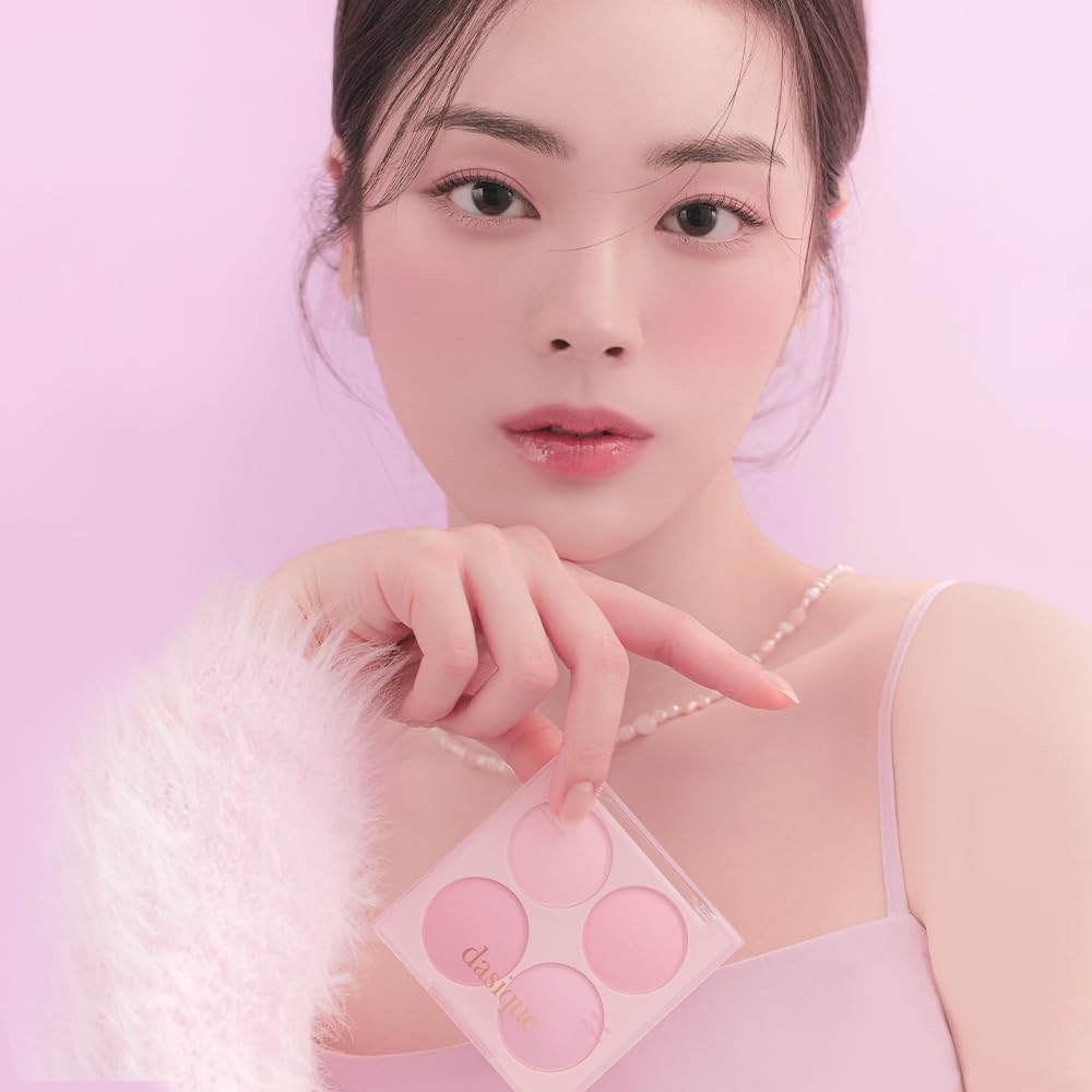 dasique Blending Mood Cheek Palette 4 Colors for Warm and Cool Tones