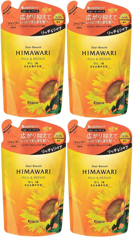 Dear Beaute Himawari Rich &amp; Repair Shampoo Refill 360ml Set of 4