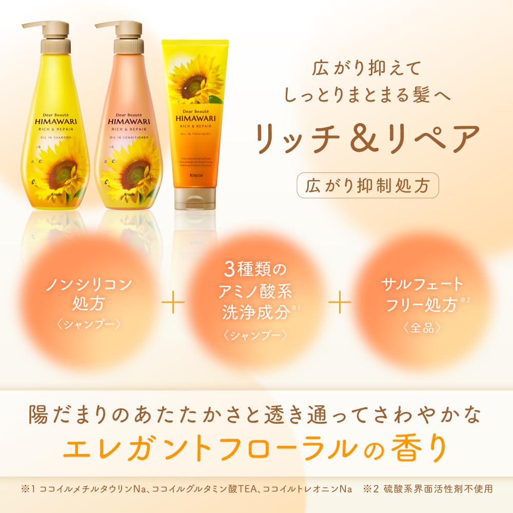 Dear Beaute Rich &amp; Repair Oil-In Conditioner Refill 400g x3