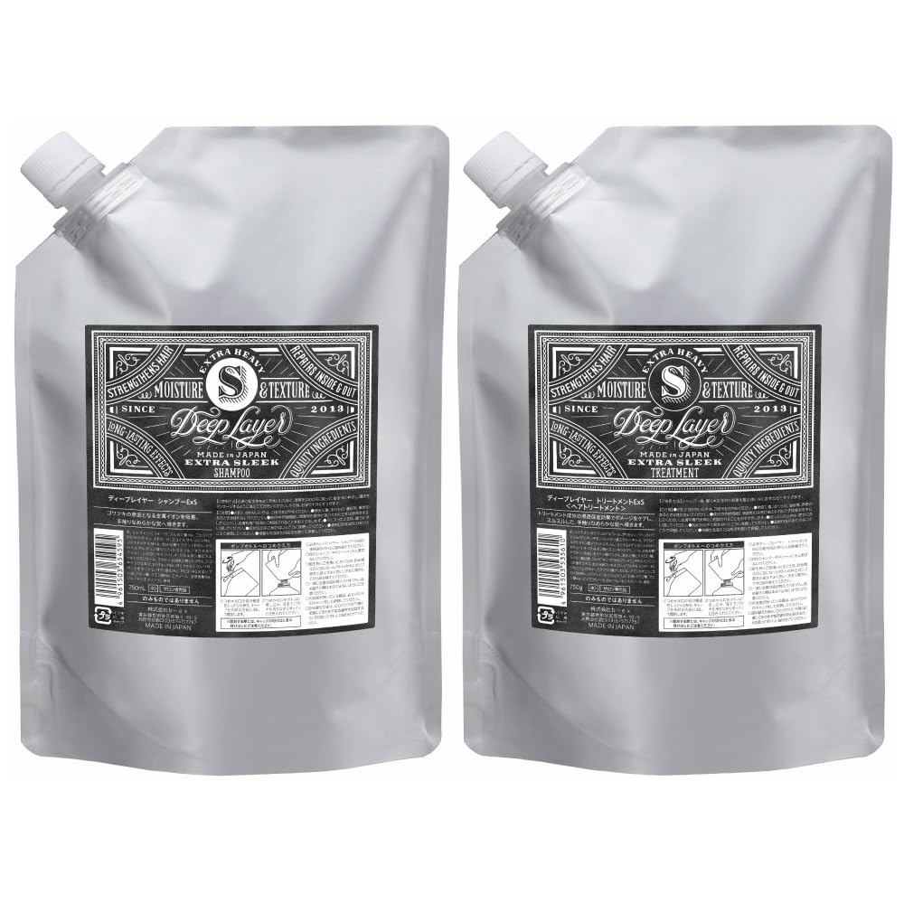 Deep Layer Shampoo et Après-shampoing Recharges 750mL Parfum Poire