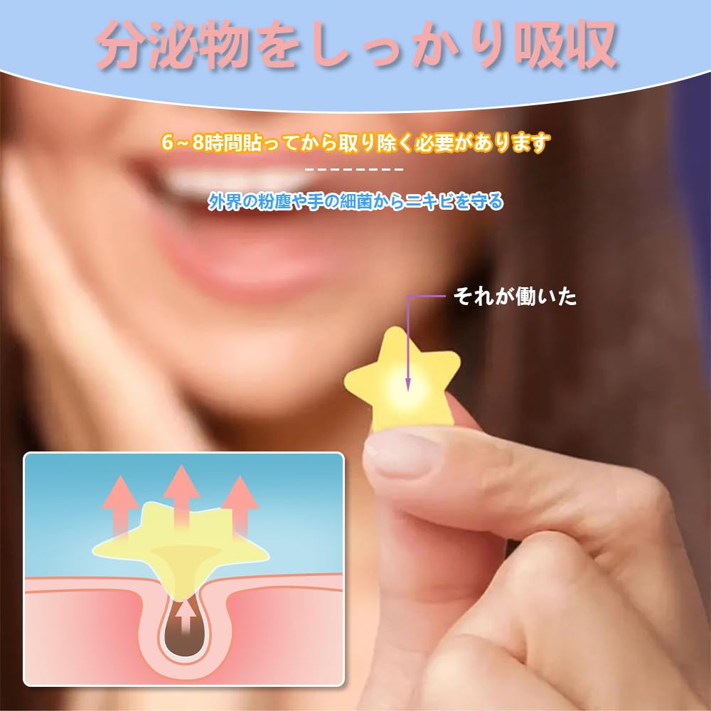 Deiboun Star-Shaped Hydrocolloid Spot Patches 357pcs for Skin Care