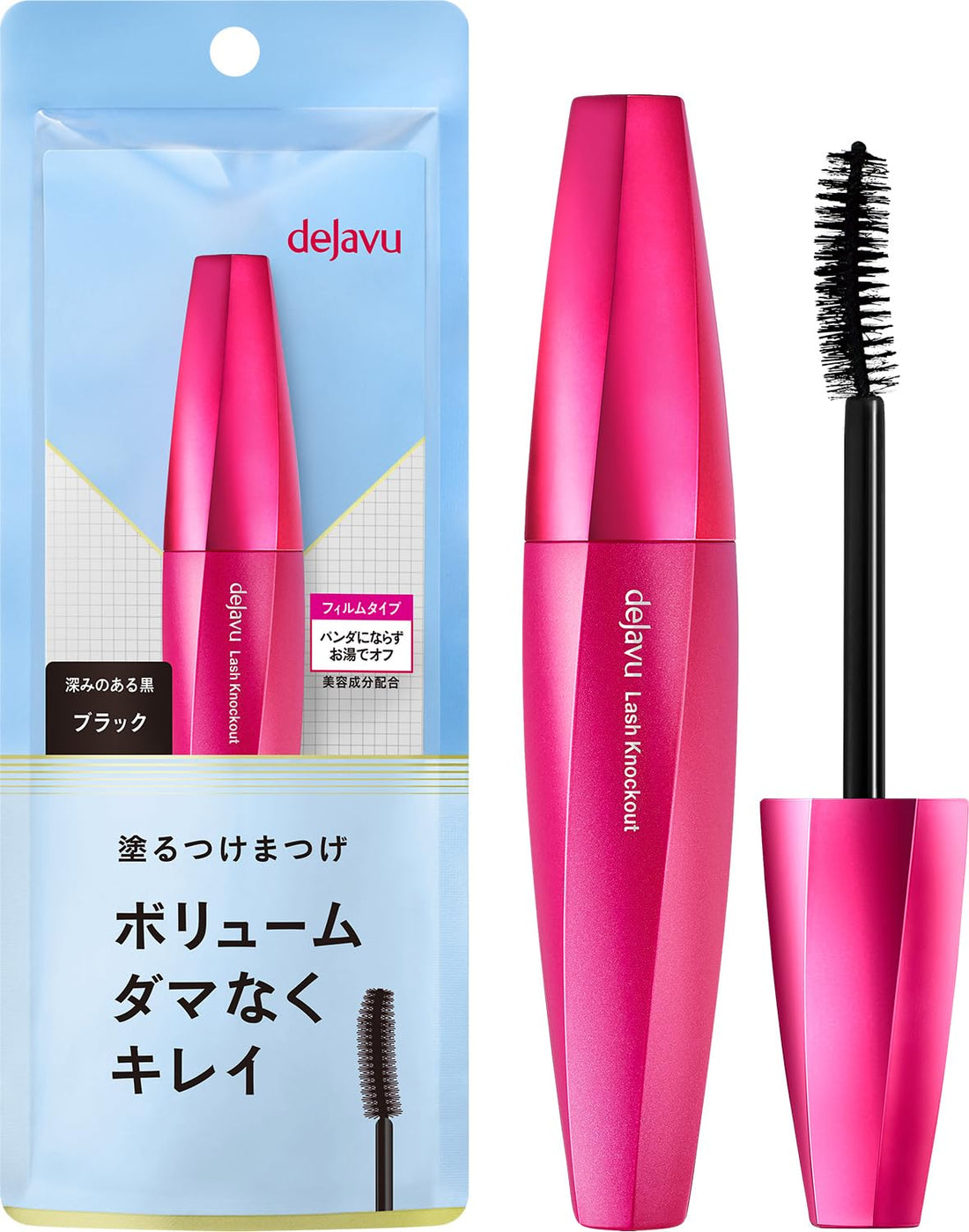 dejavu Dejavue Buildable Eyelashes Volume Type Lash Knockout Extra Volume 1 Black Mascara Film Type