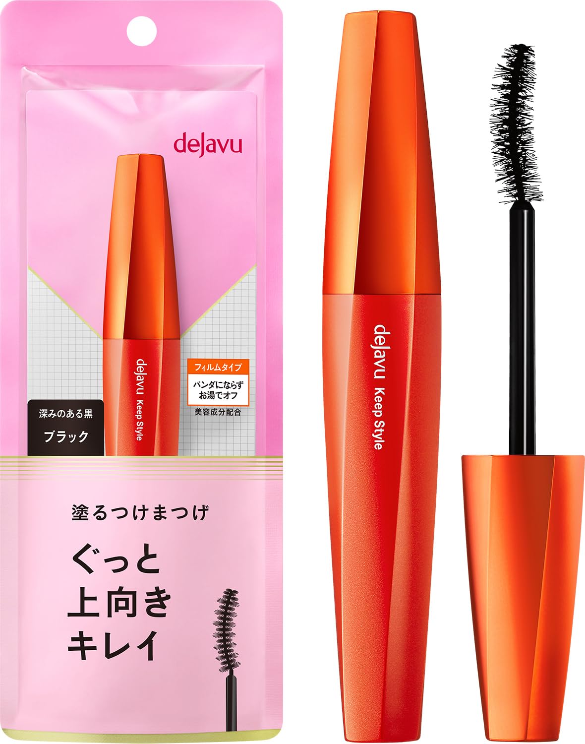 dejavu Paint-on False Eyelashes Upward Type Mascara Black 8ml