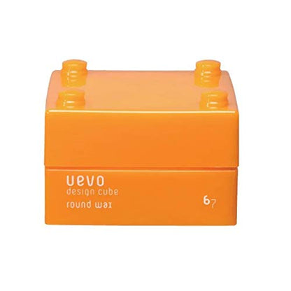 DEMI COSMETICS Uevo Design Cube Round Wax 30g Orange Styling Product