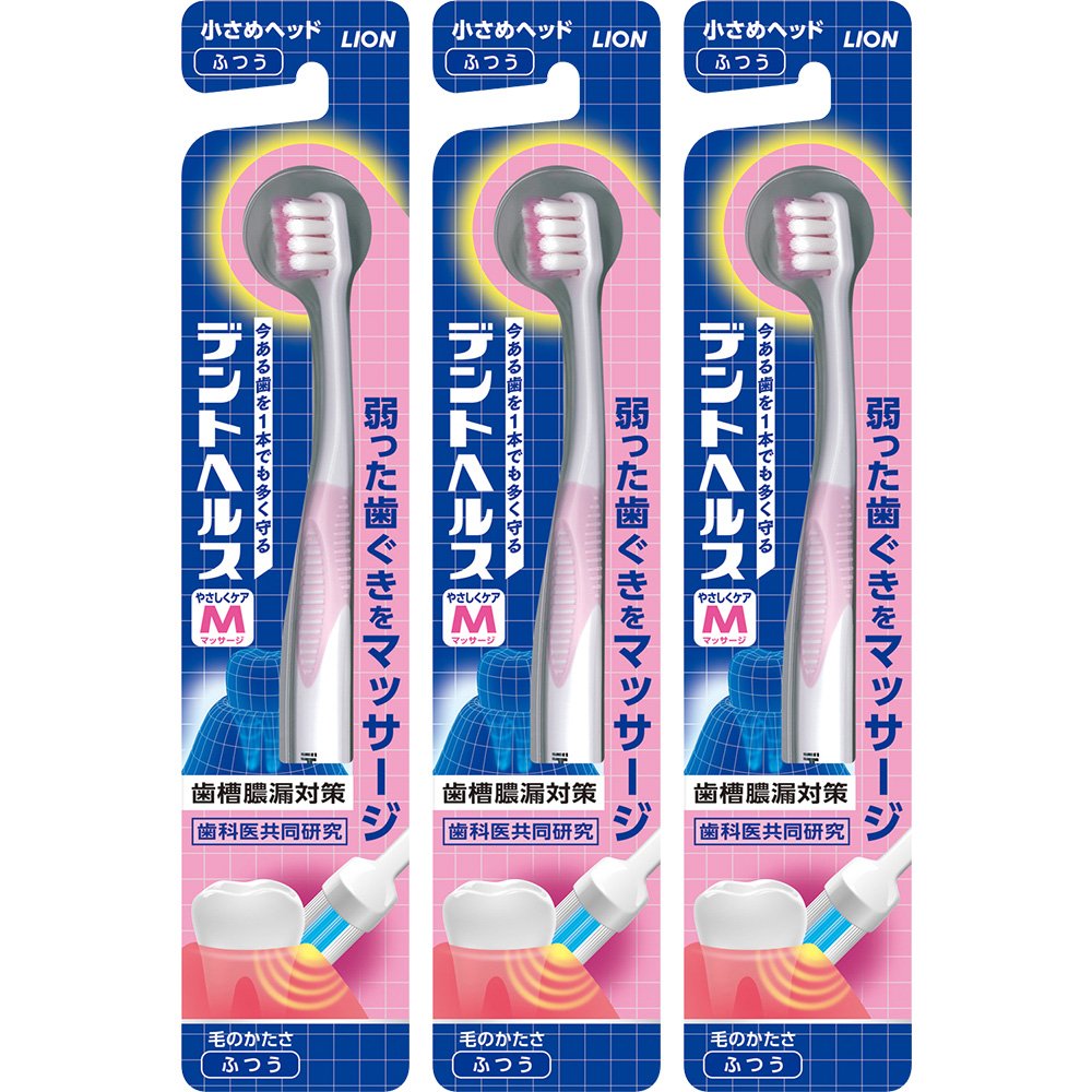 Denthealth Toothbrush Gentle Care Massage Regular 3 Pieces (Color may vary)
